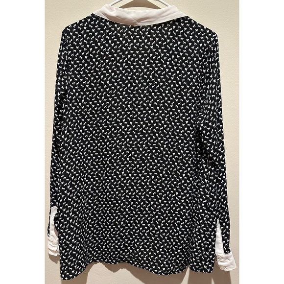 Free People Women’s Collared Horse Print Blouse Size Medium‎ - Picture 7 of 8
